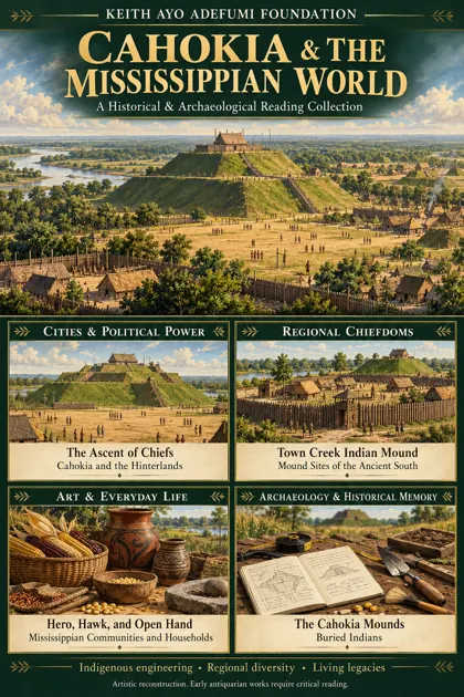 Interpretive KAAF educational poster: Cahokia & the Mississippian World