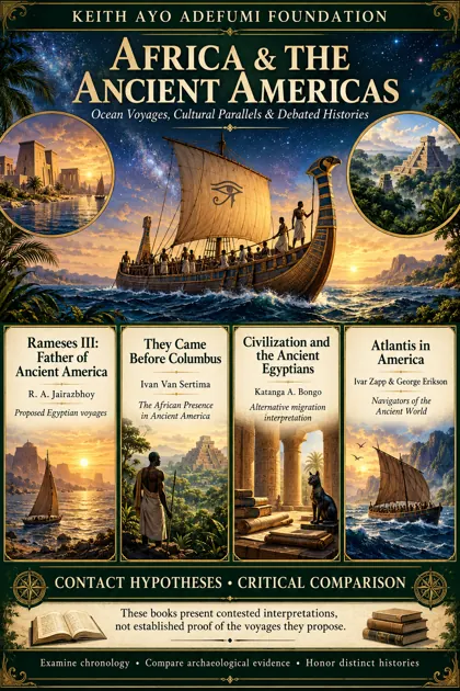 Interpretive KAAF educational poster: Africa & the Ancient Americas
