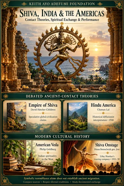 Interpretive KAAF educational poster: Shiva, India & the Americas