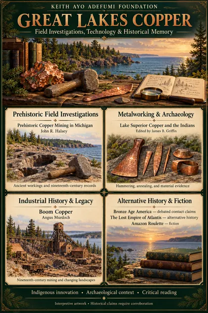 Interpretive KAAF educational poster: Great Lakes Copper: Companion Readings